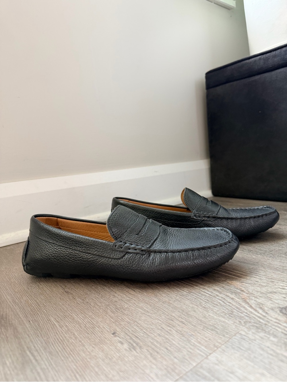 Nordstrom 1901 Men's Black Leather Loafers
